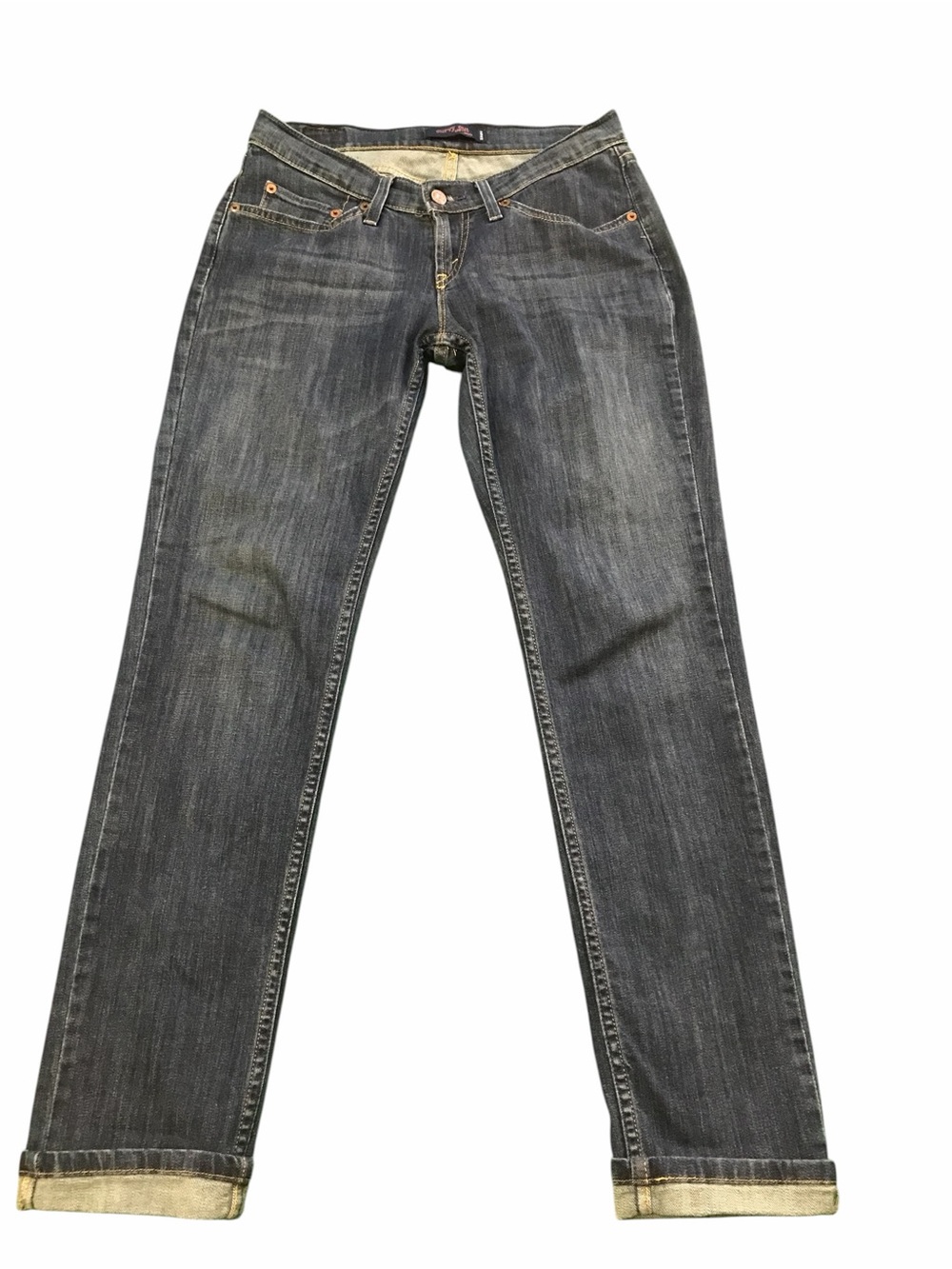 Levi’s 528 Curvy Cut Jeans 7M Dark Wash Bootcut Stretch Y2K